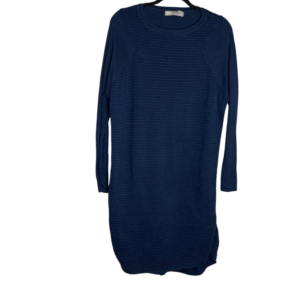 ASOS Ribbed Knit Midi Sweater Dress 100% Cotton Loose Fit, size 4